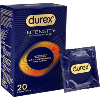 Durex Intensity - тънки, безлатексови презервативи (20 бр)