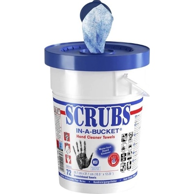 Scrubs In A Bucket DY42272, čistiace utierky na ruky v plastovom vedierku 72 ks