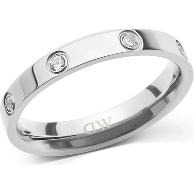 Daniel Wellington ocelový prsten s kubickými zirkony Classic Lumine DW0040172