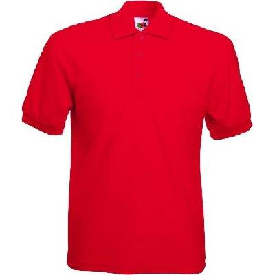Fruit of the Loom pánská směsová polokošile F502 Červená