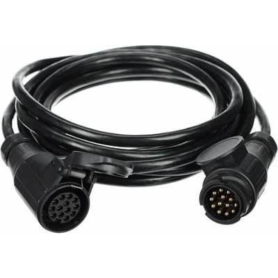 SIXTOL Trailer Cable 8 Prodlužovací 13pin kabel - závěsná zásuvka + zástrčka, 12 V, 5 m