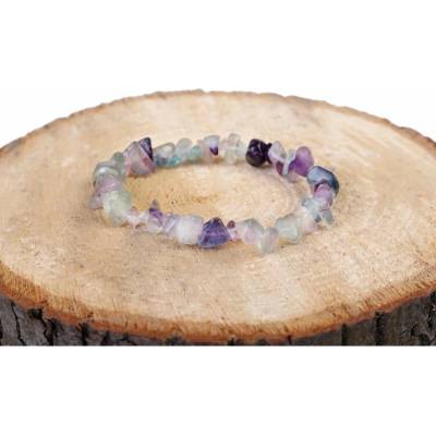 Prosperk Náramek z minerálů Ametyst, fluorit S1923