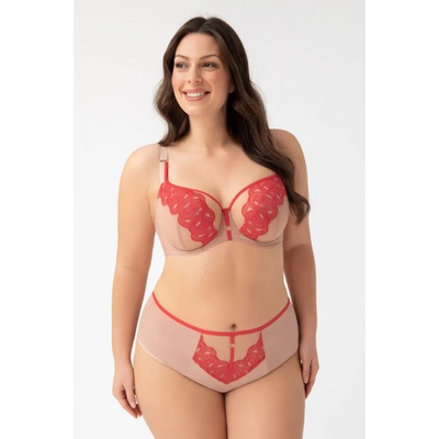 Gorsenia Бразилиани с висока талия в бежов цвят k763 carla eh-67143-beŻowy - Бежов, размер s