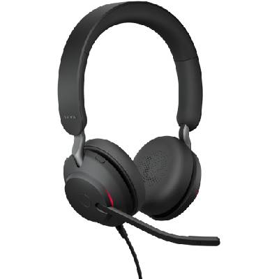 Evolve2 40 SE, USB C-A, UC, Stereo, 117 dB, 20Hz-20kHz, черен (24189-989-799)