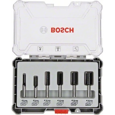 Bosch Sada fréz s rovným 8mm vřetenem (6ks) 2607017466