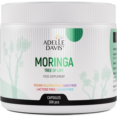 Adelle Davis Moringa 930 mg 300 kapsúl
