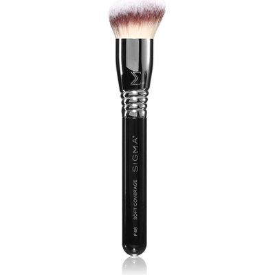 Sigma Beauty Face F48 Soft Coverage štetec na krémový a tekutý make-up 1 ks