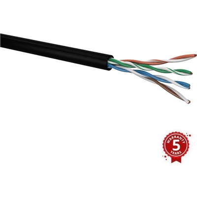 Solarix SXKD-5E-UTP-PE venkovní UTP, Cat5E, drát, PE, box, 100m