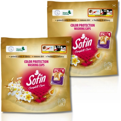 Sofin Complete Care Color kapsule na pranie a ochranu farieb 2 x 24 ks
