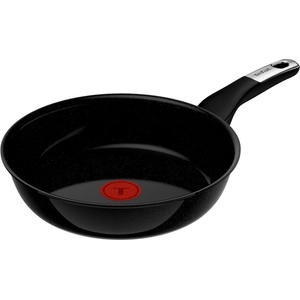 Tefal Explore On Ceramic Frying Pan 24 cm, durable ceramic non-stick coating, Fusioncore technology, scratch-resistant, deep shape, Thermo-Signal, suitable for all types of cookers, black, G2140432 (G214043