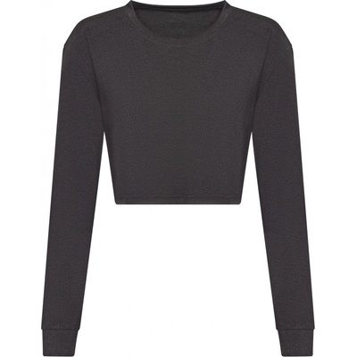 Just Ts Dámský crop top JT016 Heather Black