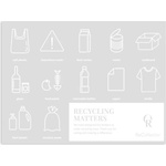 ReCollector Recycling Matters стикери, бели (STICKERS02)