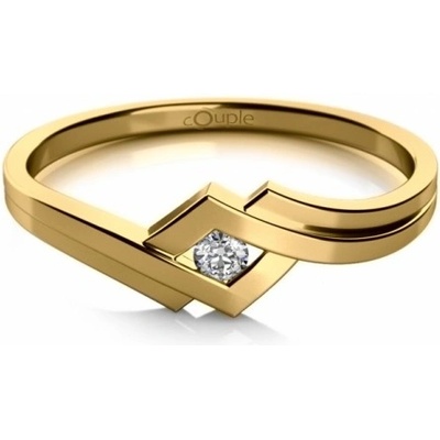 Couple prsten Kira ve žlutém zlatě se zirkonem 6810132 0 1