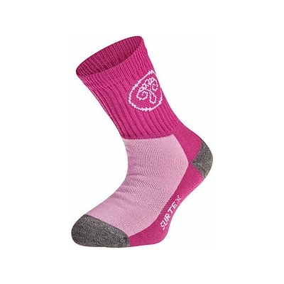 Surtex Tenké Merino Ponožky Ružová