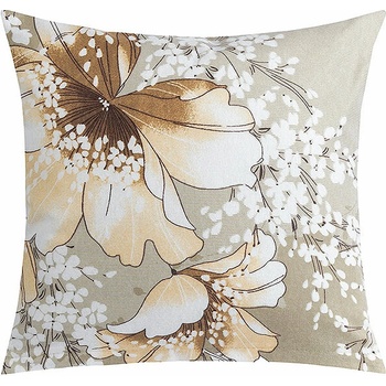 Bellatex 12/499 béžový ibišek s proužkem 40 x 40 cm