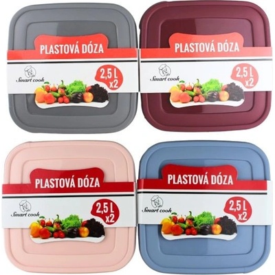 SmartCook Plastová dóza 2 x 2,5 l
