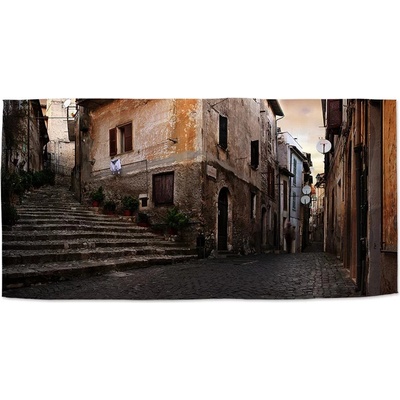 Sablio Ručník s potiskem Starý dům 2 50 x 100 cm