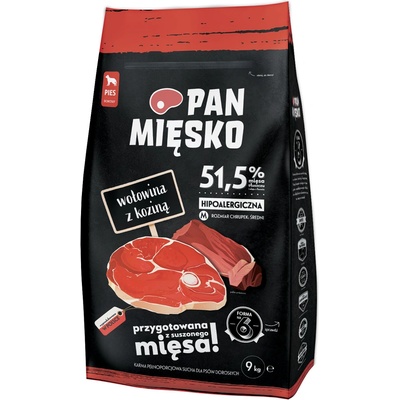 PAN MIĘSKO 2x9кг Adult Pan Mięsko, суха храна за кучета - говеждо и козе
