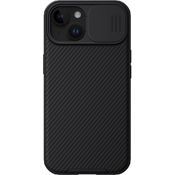 Nillkin CamShield Pro Magnetic Hard Case - хибриден удароустойчив кейс за iPhone 15 (черен)