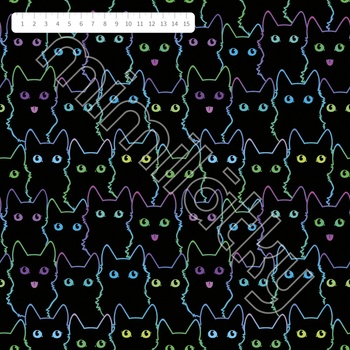 Neon kočky úplet by MIMI