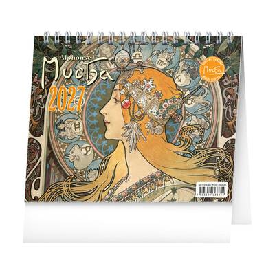 NOTIQUE Stolný kalendár Alfons Mucha 16,5 x 13 cm 2027