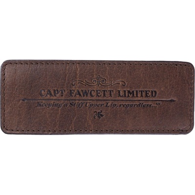 Captain Fawcett Кожен калъф за сгъваем гребен за брада Cpt. Fawcett (CF. 82T) Четки и ножици за брада