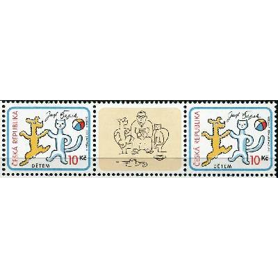 Česká pošta (2008) č. 561 ** K (6) - Česká republika - Dětem - O pejskovi a kočičce