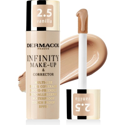 Dermacol Vysoce krycí make-up a korektor Infinity Multi-Use Super Coverage Waterproof Touch 2.5 Vanilla 20 g
