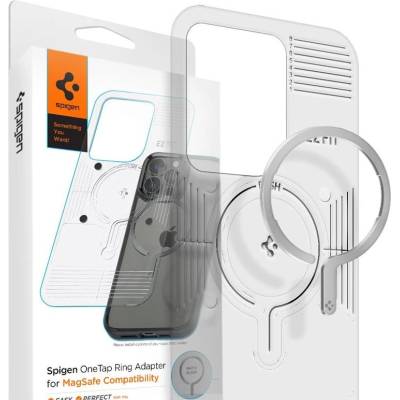 Pouzdro Spigen OneTap Ring Adapter MagSafe, silver