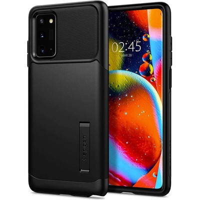 Spigen Slim Armor Case - хибриден кейс с най-висока степен на защита за Samsung Galaxy Note 20 (черен)
