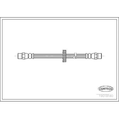Brzdová hadica CORTECO 19018180