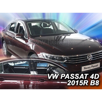 Deflektory Volkswagen Passat B8 Sedan 2014 predné + zadné