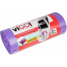 Vigo pytle s uchy HDPE 35l 8 µm fialové vůně levandule 26ks