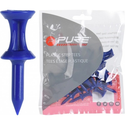 Pure2Improve 17 mm Plastic Step Tees BLUE 30ks