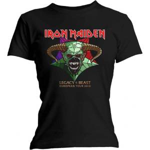 Iron Maiden Legacy of the Beast Tour (Back Print) Black L Дамски Риза (IMTEE72LB03)