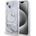 Hello Kitty Liquid Glitter Electroplating Head Logo Case - дизайнерски кейс с висока защита за iPhone 12, iPhone 12 Pro (прозрачен-сребрист)