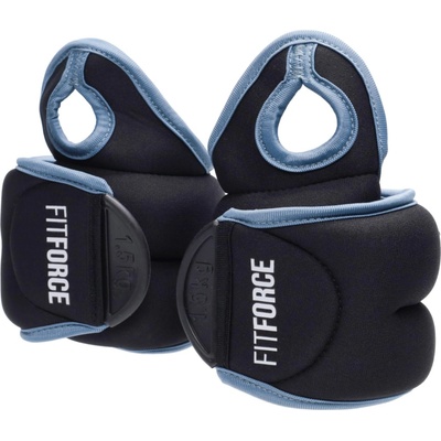Fitforce WRIST WEIGHT 2 x 1,5 KG Čierna,tmavo modrá,Biela