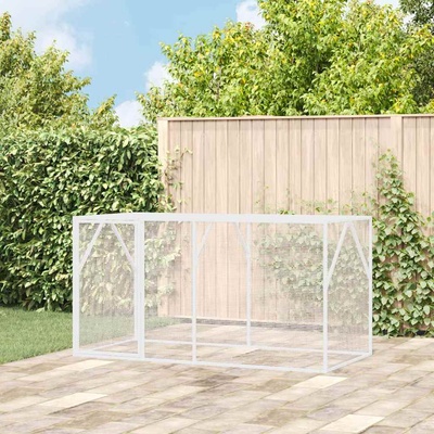 vidaXL Клетка за птици със съхранение Антрацит 208 x 102 x 108 см (4100925)