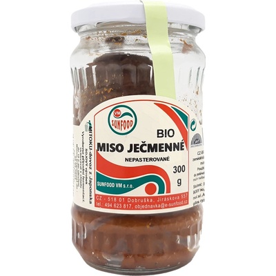 SUNFOOD BIO miso jačmenné nepasterizované 300 g