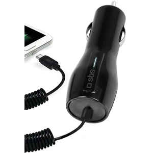 SBS Зарядно за кола SBS Car charger with cable, micro USB TECARMICRO1L (180339046)
