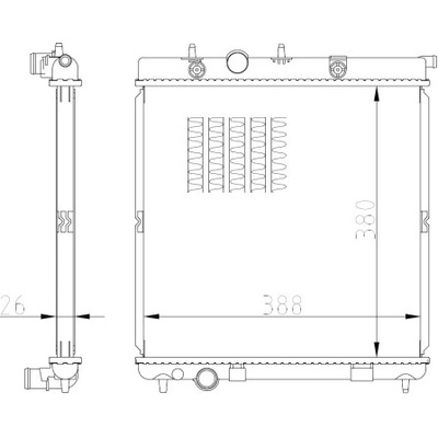 Chladič, chlazení motoru NRF 550016