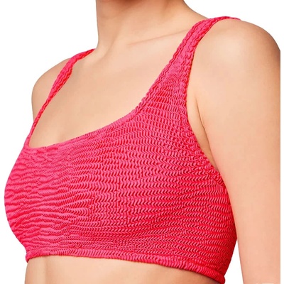 SUNDEK Bra in embossed fabric bikini top - Pink (Pitaya)