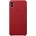 Apple iPhone Leather Case - оригинален кожен кейс (естествена кожа) за iPhone XS Max (червен)