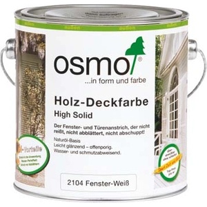 Osmo Opaque Gloss Wood Stain 2104 White - Плътно масло за дограми и врати 0.75л (1159)