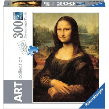 Ravensburger Пъзел Ravensburger от 300 части - Леонардо Да Винчи: Мона Лиза (7014005)