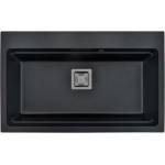 Inter Ceramic Гранитна мивка ICGS 8213 Black - за вграждане (ICGS 8213 BLACK) Мивка за вграждане