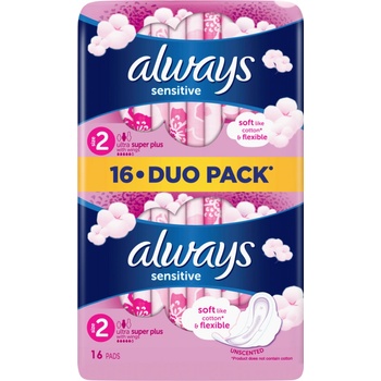 Always Ulra Sensitive Long hygienické vložky 16 ks