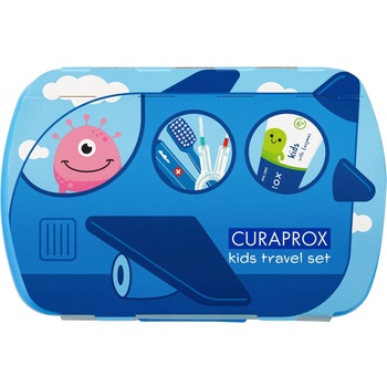 CURAPROX Детски комплект за път със сгъваема четка, син