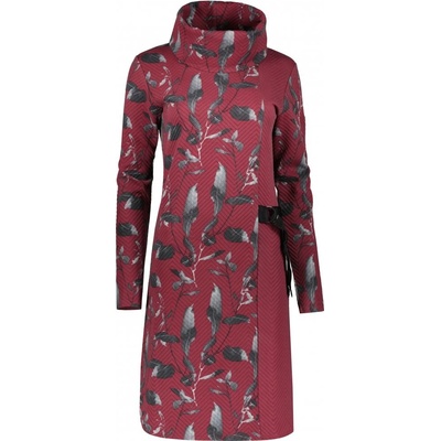 ALTISPORT dámské mikinové šaty BESSIE VÍNOVÁ