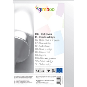 GIMBOO Подвързия Gimboo, СЗЛ ъгли, 25х46cm, 90 микрона, опаковка 10 (13675-А-GIMBOO)